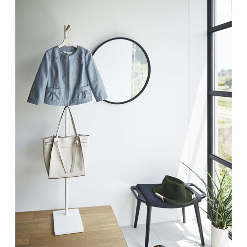 Yamazaki USA Tower Steel Freestanding 2 Hook Coat Rack & Reviews